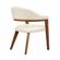 SILLA DE COMEDOR KADE CUERO BEIGE  -2-